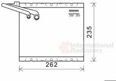 VAN WEZEL 5900v157 -  Испаритель, кондиционер